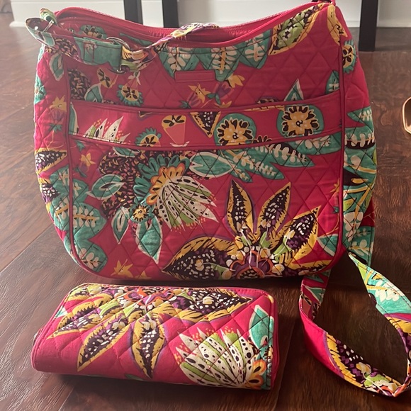 Vera Bradley Handbags - Vera Bradley cross body purse and wallet set.